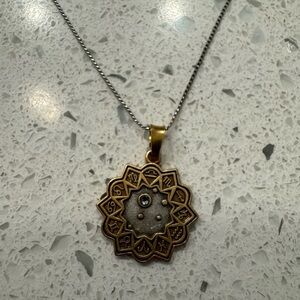 Alex and Ani Adjustable Libra Gold and Silver Necklace